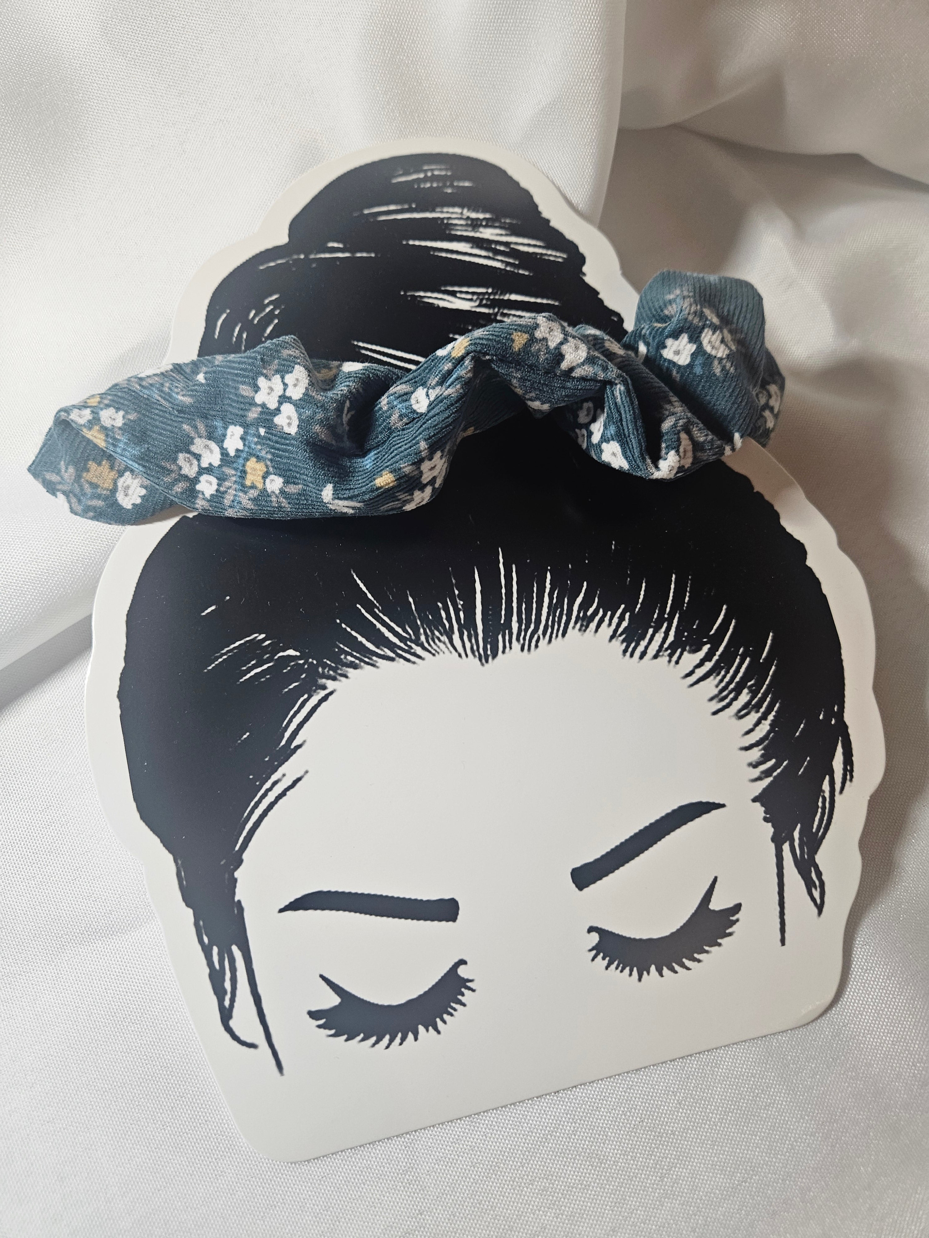 Chouchou fleuri vert