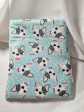 Housse livre de poche bouledogue