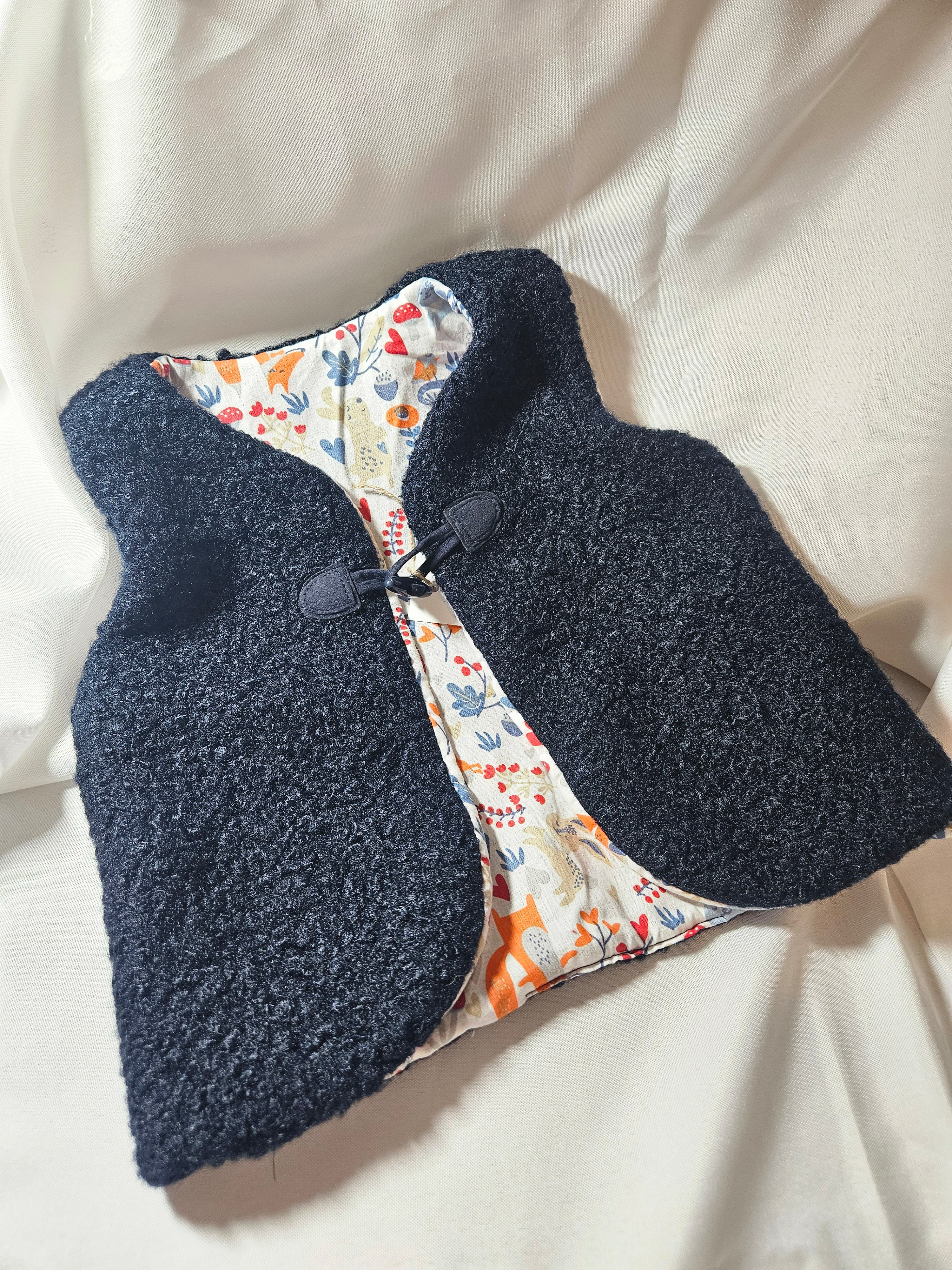 Gilet de berger Bleu