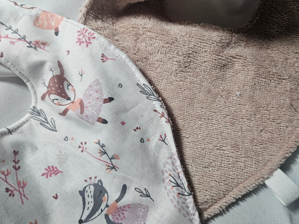 Bavoir danseuses rose